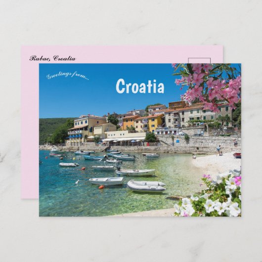 Carte Postale Rabac Croatia (Devant / Derrière)