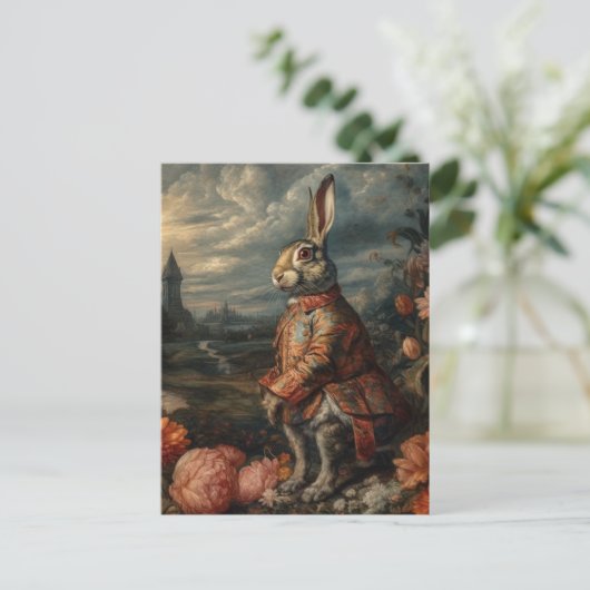 Carte Postale Rabbit adorable (Debout devant)