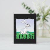 Carte Postale Rabbit amical pour enfants (Debout devant)