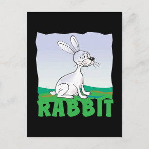 Carte Postale Rabbit amical pour enfants