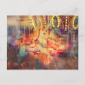 Carte Postale Rabbit and Horse Merry Go Round (Devant)