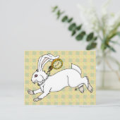 Carte postale Rabbit blanc (Debout devant)