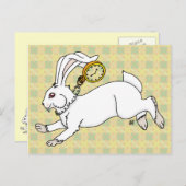 Carte postale Rabbit blanc (Devant / Derrière)