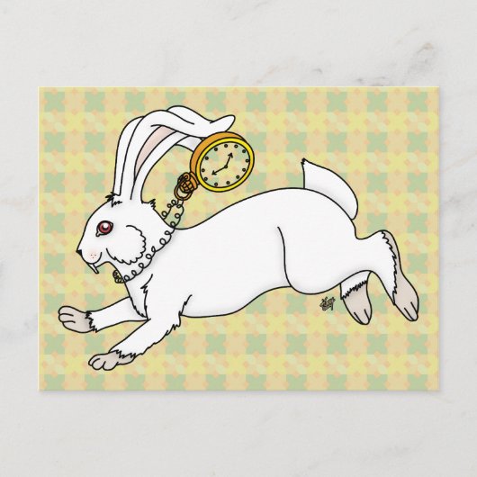 Carte postale Rabbit blanc (Devant)