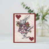 Carte postale Rabbit blanc (Debout devant)