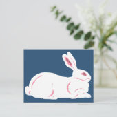 Carte postale Rabbit blanc (Debout devant)