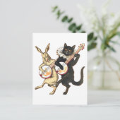 Carte postale Rabbit & Cat (Debout devant)