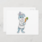 Carte Postale Rabbit comme cuire à la carotte (Devant / Derrière)