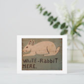 Carte Postale Rabbit d'art populaire (Debout devant)