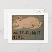 Carte Postale Rabbit d'art populaire (Devant / Derrière)