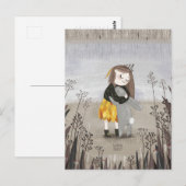 Carte Postale Rabbit de rivière par Alexandra Dikaia (Devant / Derrière)