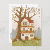 Carte Postale Rabbit hole on a tree (Devant / Derrière)