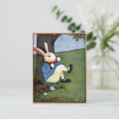 Carte Postale Rabbit Manger Légumes Sous Arbre (Debout devant)
