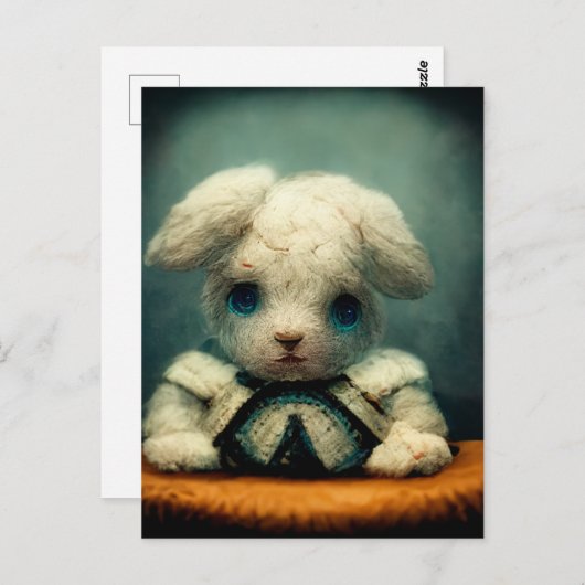 Carte Postale Rabbit triste (Devant / Derrière)