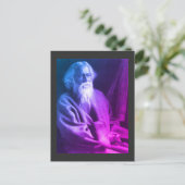 Carte postale Rabindranath Tagore (Debout devant)