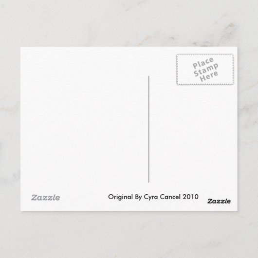 Carte postale RACCOON (Dos)