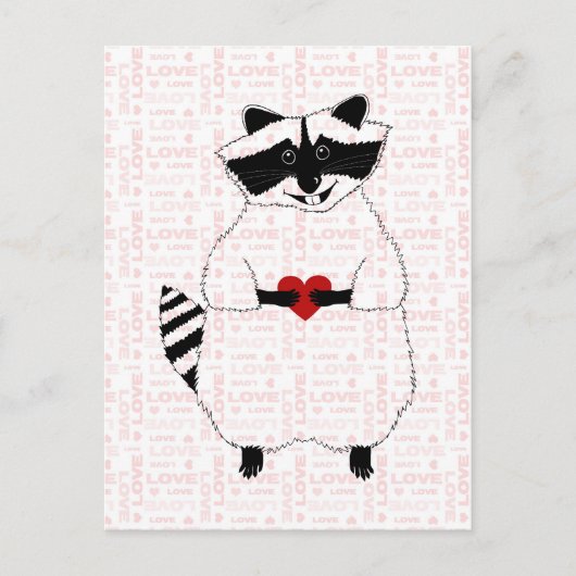Carte Postale Raccoon (Devant)