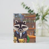 Carte Postale Raccoon (Debout devant)