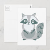 Carte Postale Raccoon (Devant / Derrière)