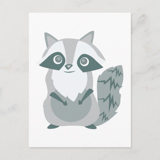 Carte Postale Raccoon (Devant)