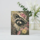 Carte Postale Raccoon adorable (Debout devant)