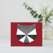 Carte Postale Raccoon polygonal (Debout devant)