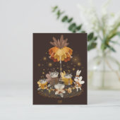 Carte Postale Raccoons Fleur magique par Alexandra Dikaia (Debout devant)