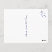 Carte Postale Race de chien Spitz (Dos)