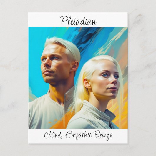 Carte Postale Race extraterrestre alien Pleiadians (Devant)