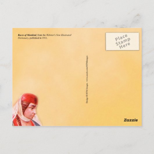 Carte Postale Races de l'humanité (Dos)