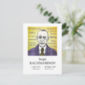 Carte Postale Rachmaninov (Debout devant)