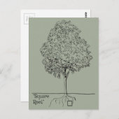 Carte Postale Racine carré (Devant / Derrière)