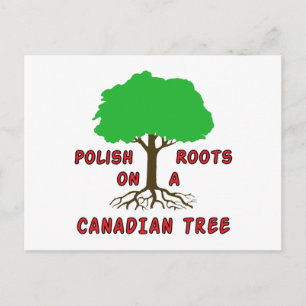 Carte Postale Racines canadiennes polonaises