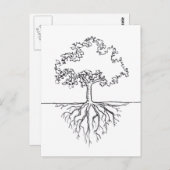 Carte Postale Racines de l'arbre (Devant / Derrière)