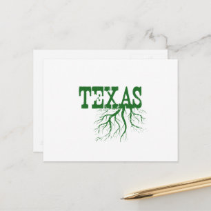 Carte Postale Racines de l'arbre vert à racines texanes