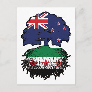 Carte Postale Racines et couronne de l'arbre symbolique syro-néo