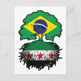 Carte Postale Racines et couronne de l'arbre syro-brésilien