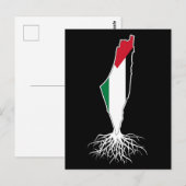 Carte Postale racines palestiniennes (Devant / Derrière)