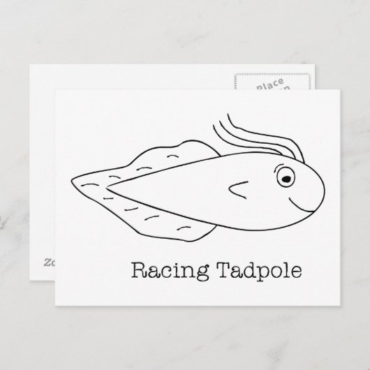Carte Postale Racing Tadpole (Devant / Derrière)