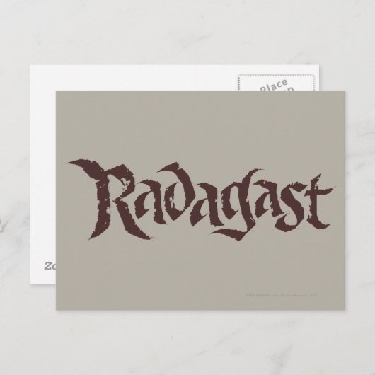 Carte Postale RADAGAST™ Nom solide (Devant / Derrière)