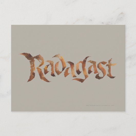 Carte Postale RADAGAST™ Nom Texté (Devant)