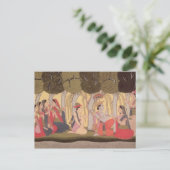 Carte Postale Radha et Krishna assis dans un bosquet, Kulu (Debout devant)