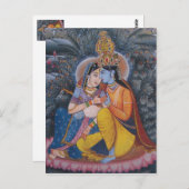 Carte postale Radha Krishna (Devant / Derrière)