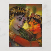 CARTE POSTALE RADHA KRISHNA PEINTURE CLASSIQUE (Devant)