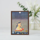 Carte Postale Radha La Nuit. Peinture De Mughal Ca 1650E Par Ind (Debout devant)