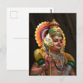 Carte Postale Radiant Devotion in Vibrant Hindu Iconography (Devant / Derrière)
