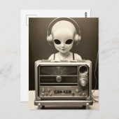 Carte Postale Radio Alien (Devant / Derrière)