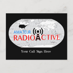 Carte Postale Radio amateur mondiale active