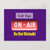 Carte Postale Radio amateur ON-THE-AIR notice; station Ham (Devant)