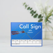 Carte Postale Radio amateur QSL (Debout devant)